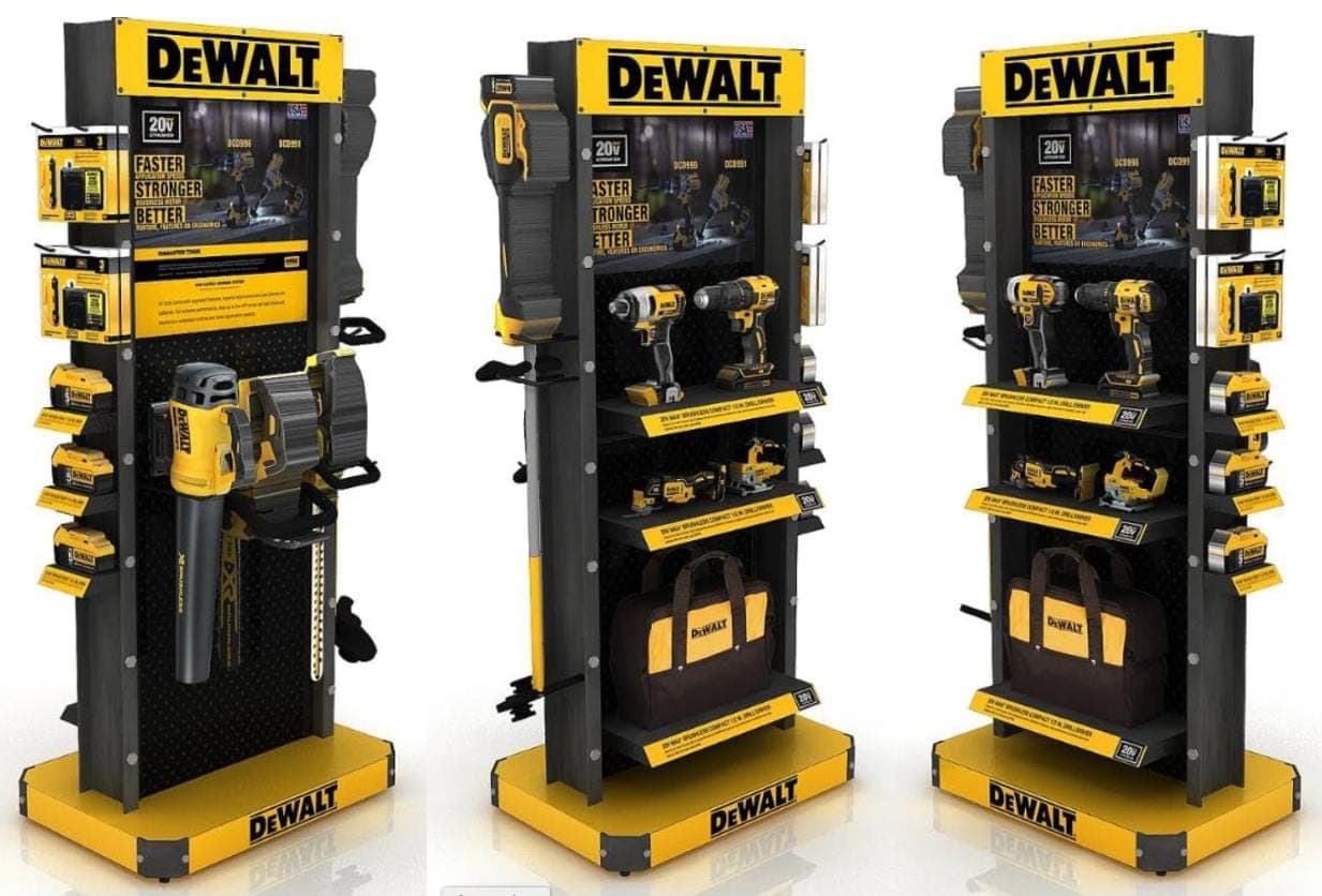 DeWalt 20V MAX standalone display concepts